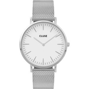 Cluse Boho Chic Mesh White, Silver Colour