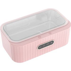 Nivard Brillenbad - Brillenbad Reiniger - Brillenreiniger Ultrasoon - Ultrasoon Reinigingsapparaat - Bril Bad - Ultrasone Reiniger - Roze