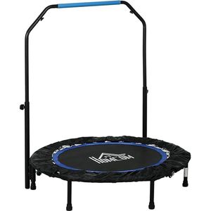 Opvouwbare mini fitness indoor oefening workout rebounder sport trampoline - handvat toevoegen mini trampoline