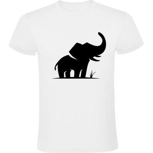 Olifant Heren t-shirt | dier | dierendag | Afrika | Safari | grappig | cadeau | Wit