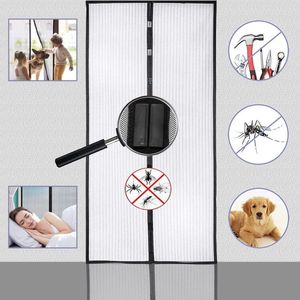 Magnetisch vliegengaas 95 x 210 cm - deur insectenbescherming - balkon kelder terras - klittenbandmontage