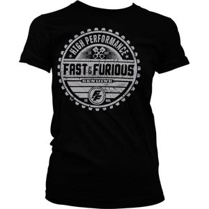 The Fast And The Furious Dames Tshirt -S- Genuine Brand Zwart
