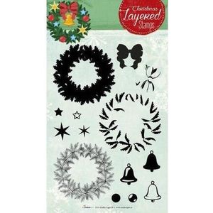 Kerst - Layered Transparante Stempel - A5 Formaat