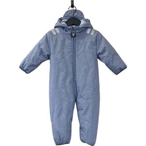 Ducksday - winterpak voor baby - Sneeuwpak - Sherpa teddy voering - waterdicht - winddicht - unisex - Joe - Jeans blauw - maat 68