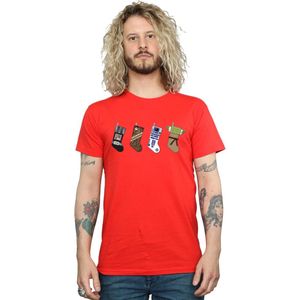 Star Wars Heren Kerstmis Kousen T-Shirt