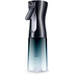 Multifunctionele Haarsprayfles - Fijne Mist Technologie - 360-graden Rotatie - Ergonomisch Ontwerp - Grote Vulopening - Voor Haarverzorging, Plantenbeneveling en Huishoudelijke Toepassingen - 200 ml - Transparant - Comfortabele Grip