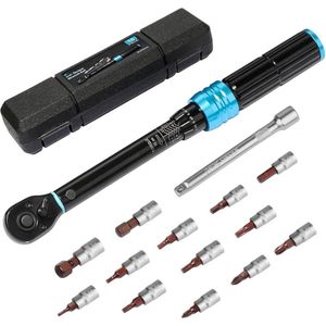 DailySupplies® Momentsleutel Auto - Fietsgereedschap - Dopsleutelsets - Doppenset - Zwart met Blauw