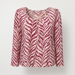 Angelle Milan Blouse met Abstracte Print – Comfort & Stretch