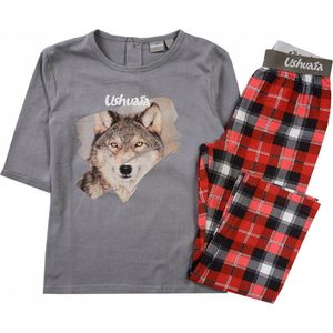 Heren pyjama - 2-delige set - Rood/Grijs - Maat XXL