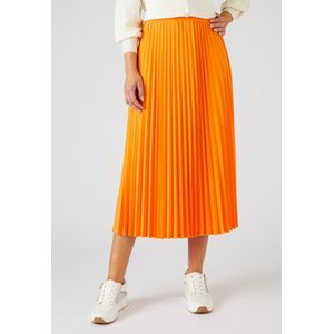 Damart - Pull-on rok in plissétricot met stretch - Dames - Oranje - 44