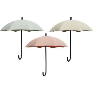 Go Go Gadget - ""3 Pastel Paraplu-Ophanghaakjes - Zelfklevend - Decoratie voor Wand & Interieur - Accessoires