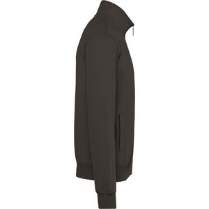 Sweatshirt Heren XL Kariban Rolkraag Lange mouw Dark Grey 80% Katoen, 20% Polyester