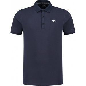 Ballin Amsterdam - Heren Slim fit T-shirts Polo SS - Dark Blue - Maat XL