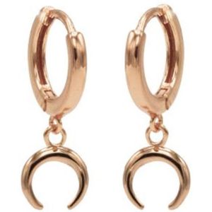 Karma hinged hoops symbool tigertooth rosé gold M1947HIN
