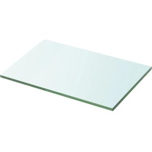 vidaXL Glas Schappen - 2 stuks - 30x15 cm - Transparant Glazen Schap - Wandplank - Vitrinekast - Display - Transparant Glas