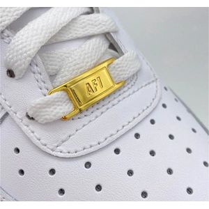 Sneaker Tags Goud Geschikt Voor AF1 | Metaal | Schoenaccessoires - Schoenveters - Lace Locks