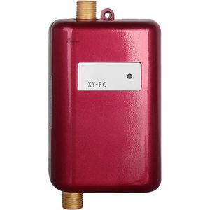Doorstroomverwarmer - Doorstroomboiler – Doorstroom Boiler voor Douche - Geiser Elektrisch - 3800W - Rood