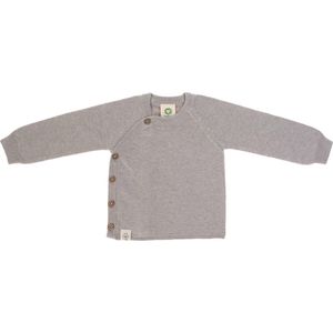 Lässig baby gebreide Kimono GOTS Garden Explorer grey maat 50 56 voor 0 2 mnd