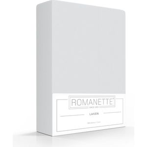 Romanette Laken Katoen Silver 150 x 250 cm