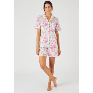 Damart - Shortama met knoopsluiting - Vrouwen - Blauw - 38-40 (S)