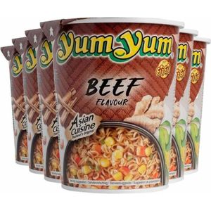 6x Yum Yum Noodles Soep Cup Rund 70 gr