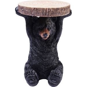 Ronde Bijzettafel Dierenfiguur Mini Bear - 23 cm