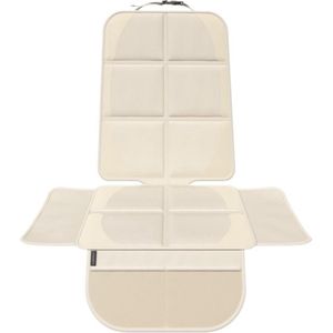 Kinderstoelonderlegger, Isofix stuurt losse leggers voor kinderbedjes, stoelbeschermer ter bescherming van je autostoelen (creme)