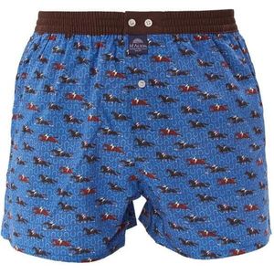 McAlson Wijde boxershort - Blue - maat S (S) - Heren Volwassenen - 100% katoen- M4611-S