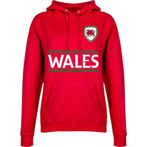 Wales Dames Team Hoodie - Rood - XL