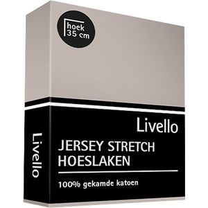 Livello (topper) Hoeslaken Jersey Stone 140x200