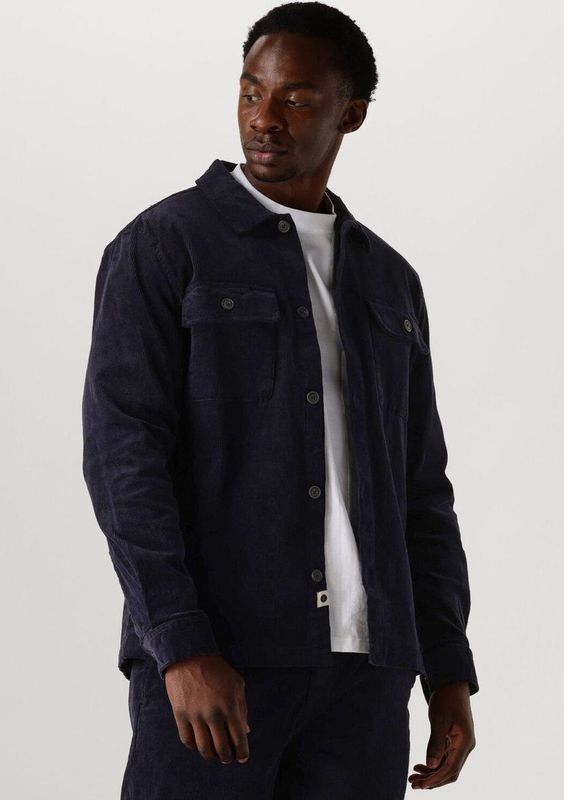 Anerkjendt Akoscar Cord Overshirt Overhemden Heren - Blauw - Maat L