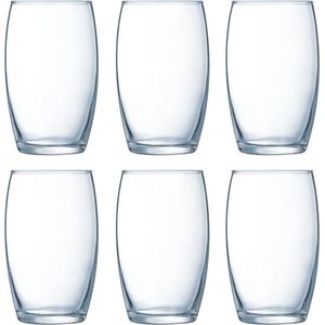 Set van 12x stuks tumbler waterglazen 360 ml van glas - Drinkglazen