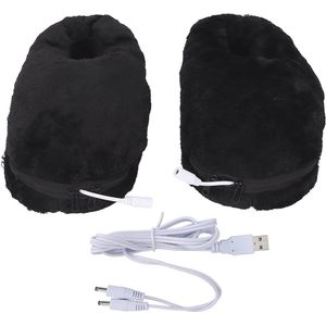 Zachte Elektrische Voetverwarmer - USB Verwarmde Pantoffels voor de Winter