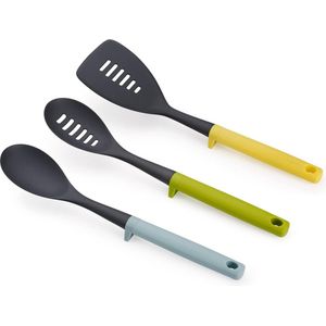 3-delige accessoireset met geïntegreerd gereedschap, hygiënisch koken, keukengerei set voor gebruik met non-stick kookplaat, opaal