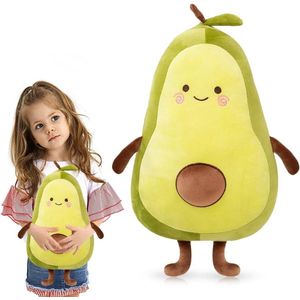 Zacht avocado-kussen - 35 cm knuffeldier voor kinderen - Cadeau voor jongens en meisjes