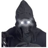 WIDMANN - Onzichtbaar gezichtsmasker met capuchon en lichtgevende ogen wit volwassene