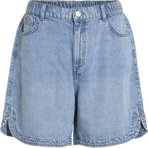 Vila Broek Vikiki Hw Denim Shorts Lbd 14106814 Light Blue Denim Dames Maat - W44