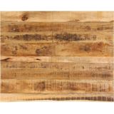 vidaXL - Tafelblad - met - natuurlijke - rand - 110x80x2,5 - cm - massief - mangohout