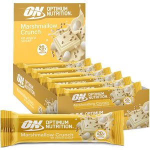 Optimum Nutrition Protein Crunch Bars - Crunchy Marshmellow Proteine Repen - Vegetarisch - 10 Eiwitrepen (650 gram)