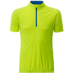 Fusible Systems - Heren James and Nicholson Half Zip Fietsshirt (Geel/Blauw)