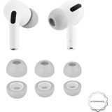 Airpods pro foam tips Interwinkel maat L - Apple - In ear - Memory foam - 3 paar - Oordopjes - 100% siliconen vrij - Sport - Saund isolation - Grijs