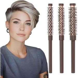 Ronde haarborstel set - volumineus en zacht - 3 stuks