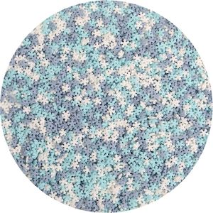 BrandNewCake® Eetbare Taart Mini Confetti Mini Sneeuwvlokken 1500gr - Taartdecoratie Sprinkles - 3 Kleuren Strooisel - Taartversiering