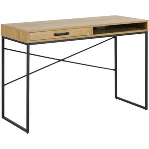 Sohome Bureau Joannie - Met lade - Eiken en metaal - 110 x 45cm