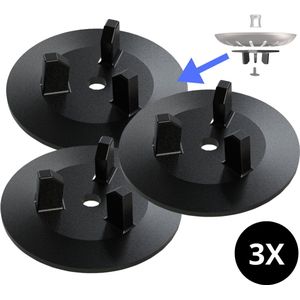 Afdichting wasbak Ikea Atlant en Dömsjo vervanging (3-pack) – Afvoerzeef, Afvoerstop, Afvoerplug, Gootsteen zeef, Gootsteenstop, Gootsteen plug, Wasbak stop, Wasbakzeef - Stopper voor de spoelbak – Gootsteenplug Ikea spoelbak - Synthetisch rubber