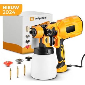 Pro Verfpistool - 550W - Debiet 900g/min - Incl. accessoires