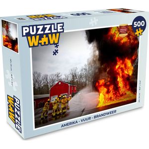 Puzzel Amerika - Vuur - Brandweer - Legpuzzel - Puzzel 500 stukjes
