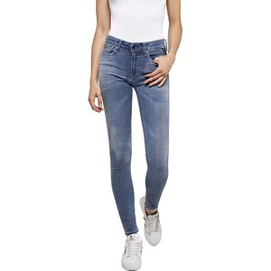 Replay Dames Jeans Broeken NEW LUZ skinny Fit Blauw 29W / 32L Volwassenen