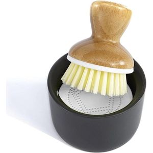 Afwasborstel BUBBLE UP - Keuken - Bamboe en Keramische Basis Afwasborstel