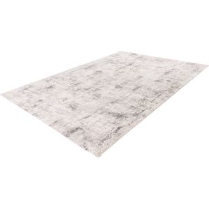 Pierre Cardin Lalee vloerkleed modern trendy hotelsjiek laagpolig karpet vervaagd 80x150 cm zilver